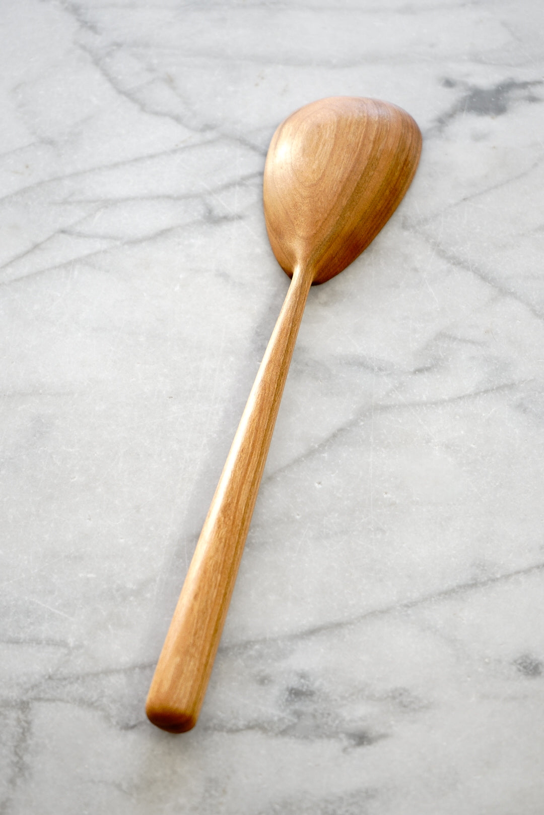 Modern Cooking Spoon - Walnut, Cherry, or Maple Wood