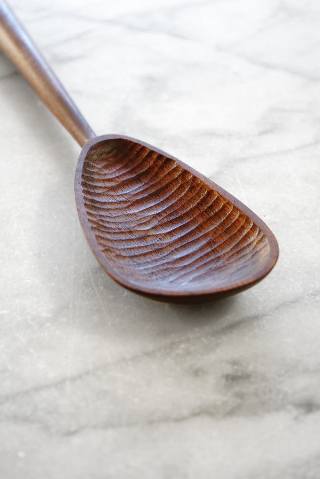 Modern Cooking Spoon - Walnut, Cherry, or Maple Wood