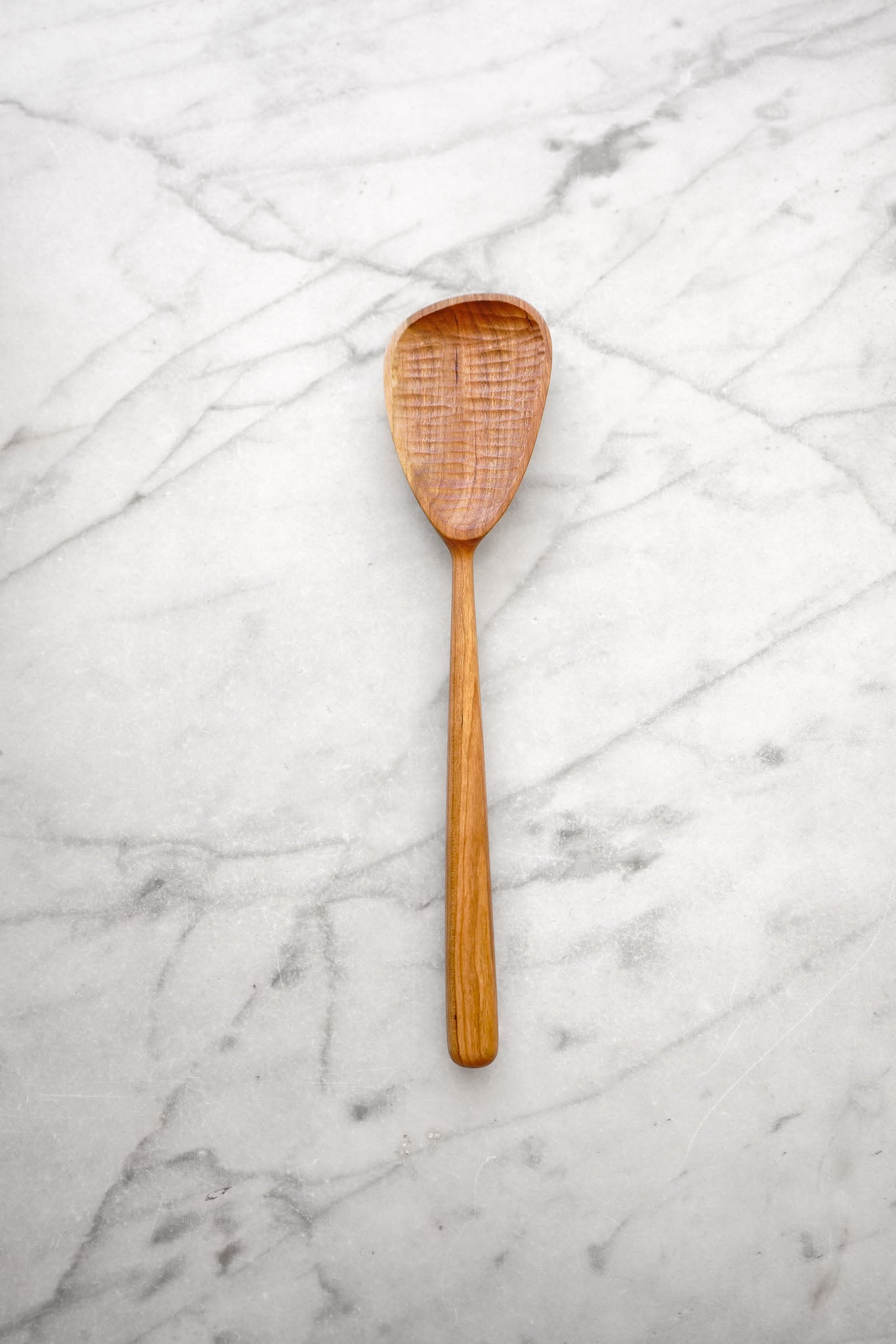 Modern Cooking Spoon - Walnut, Cherry, or Maple Wood