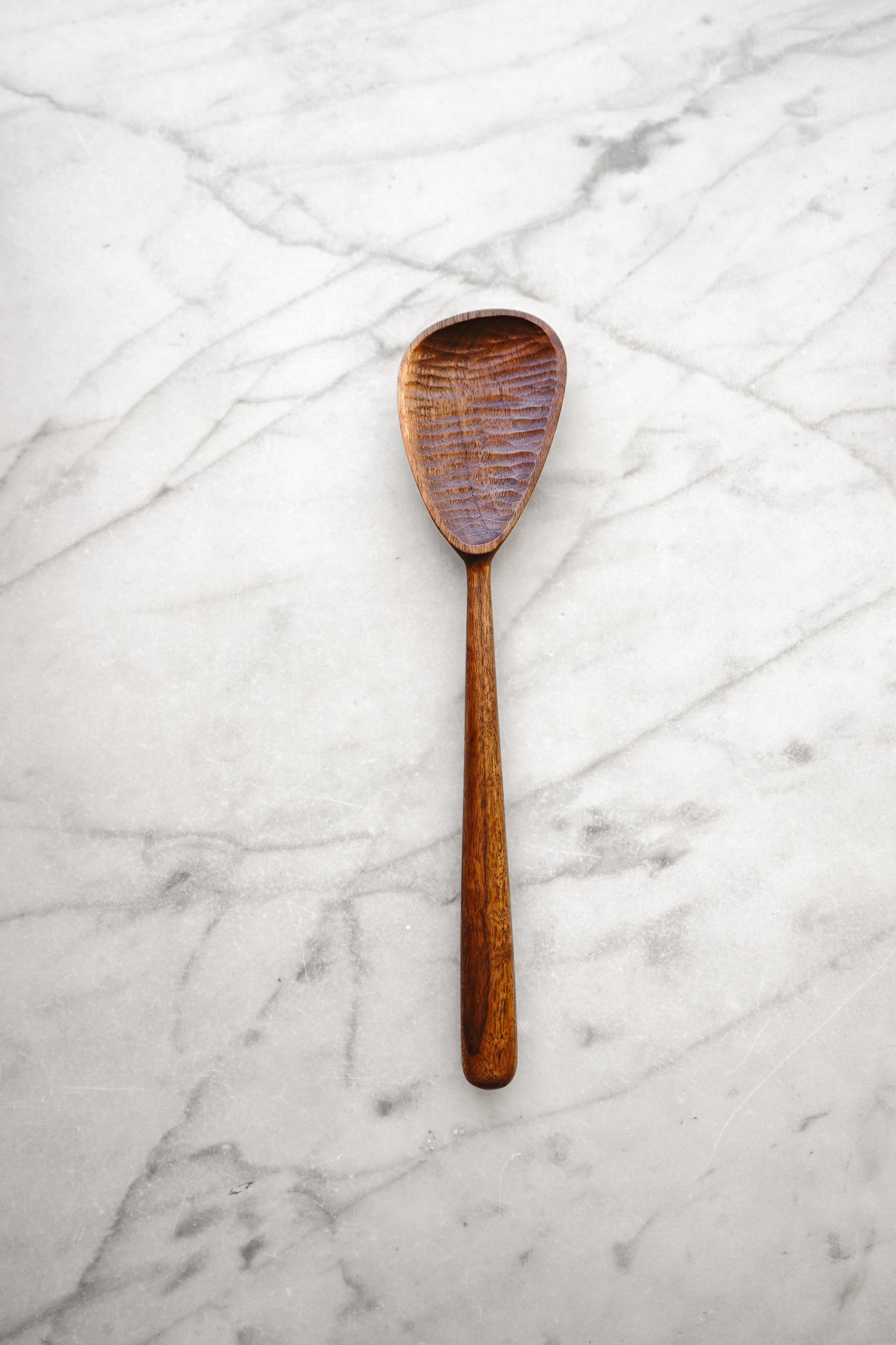 Modern Cooking Spoon - Walnut, Cherry, or Maple Wood