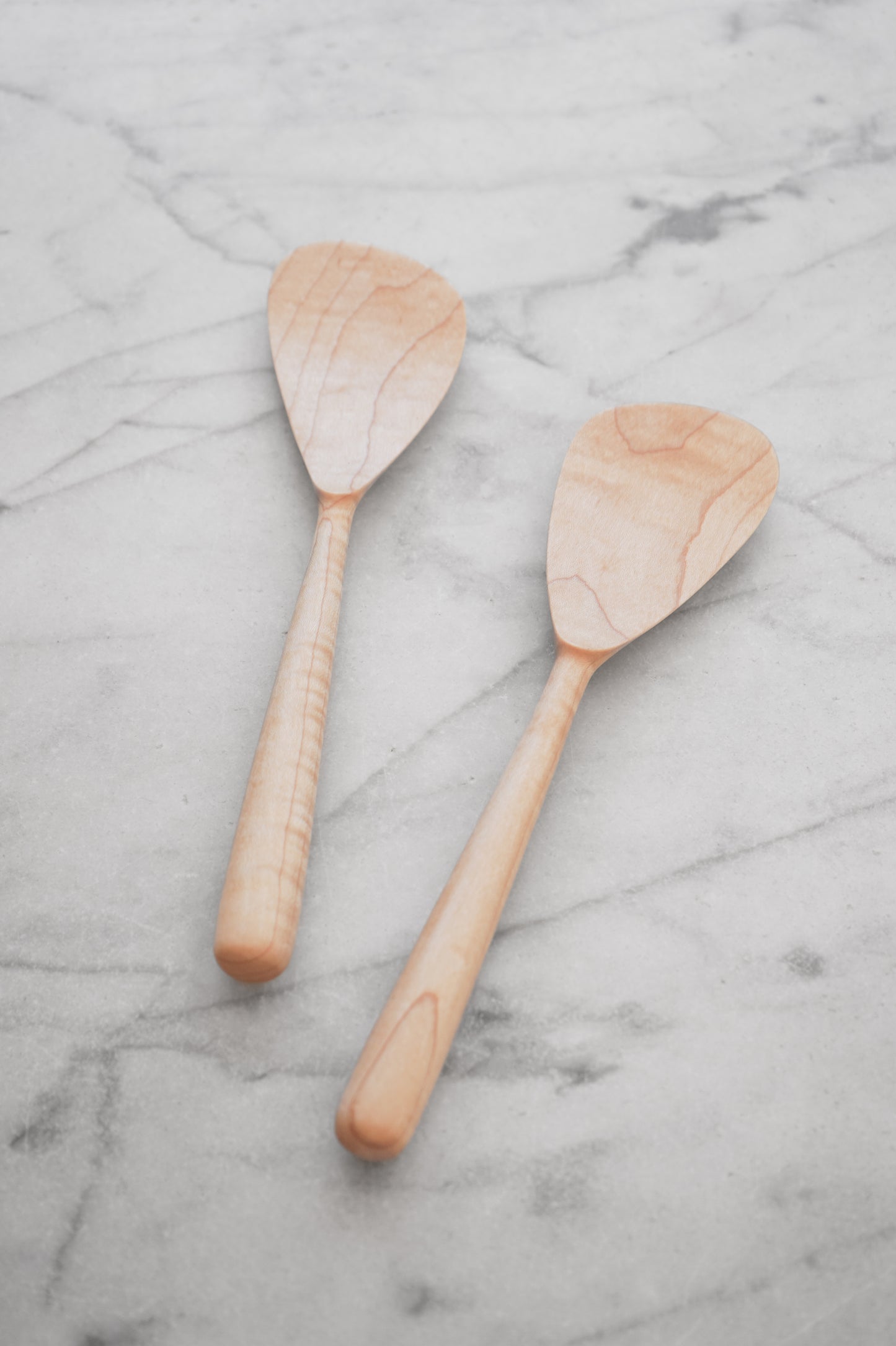 Modern Salad Set - Walnut, Cherry, or Maple Wood
