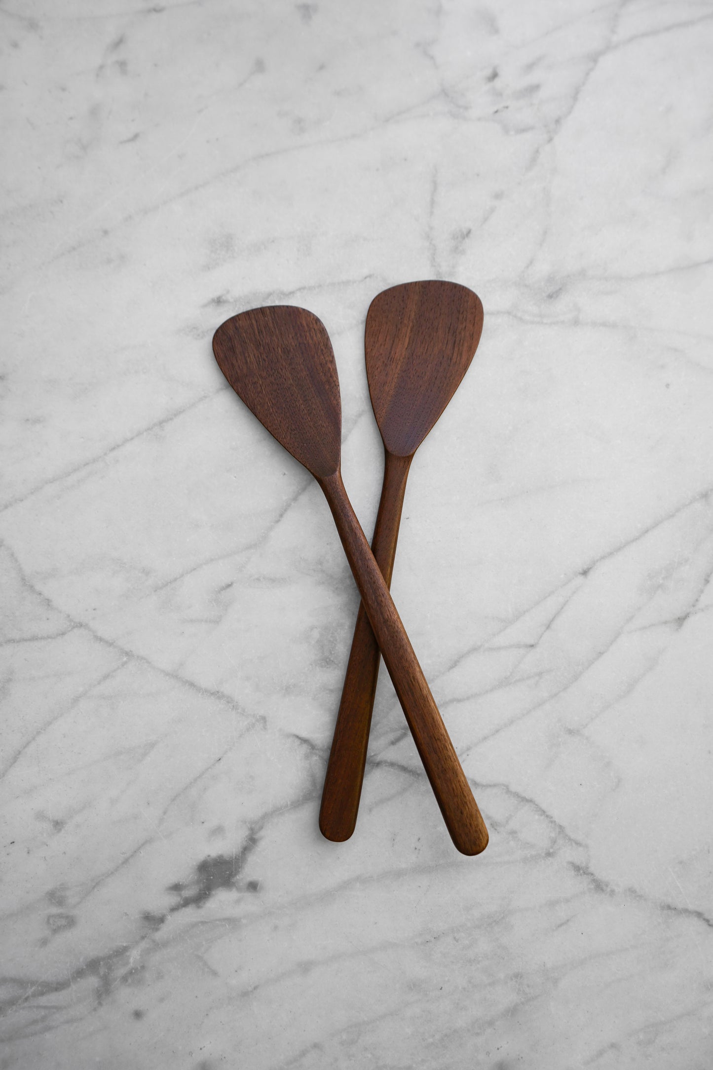 Flat Line - Modern Salad Set - Walnut, Cherry, and Maple Wood