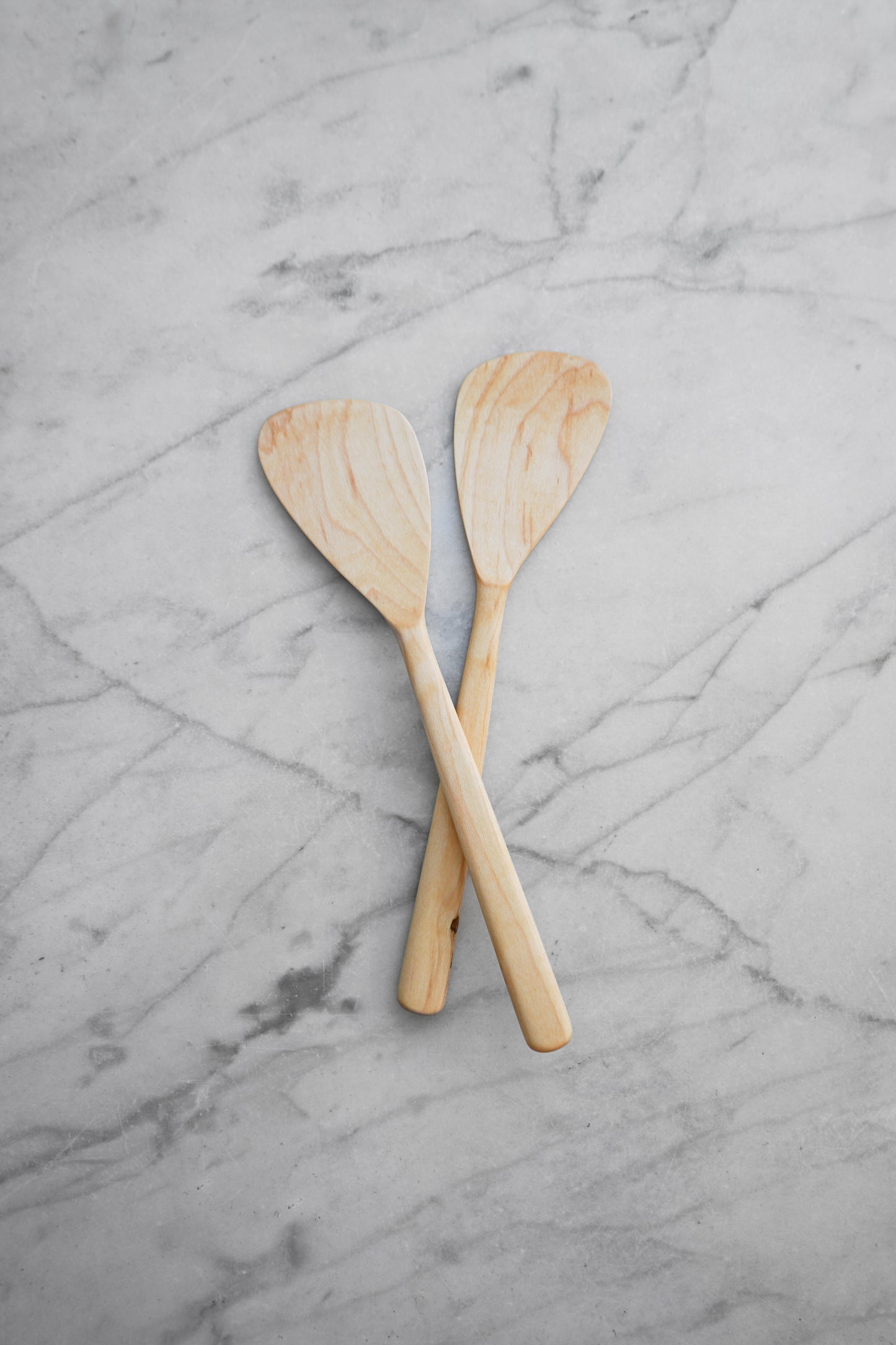 Flat Line - Modern Salad Set - Walnut, Cherry, and Maple Wood