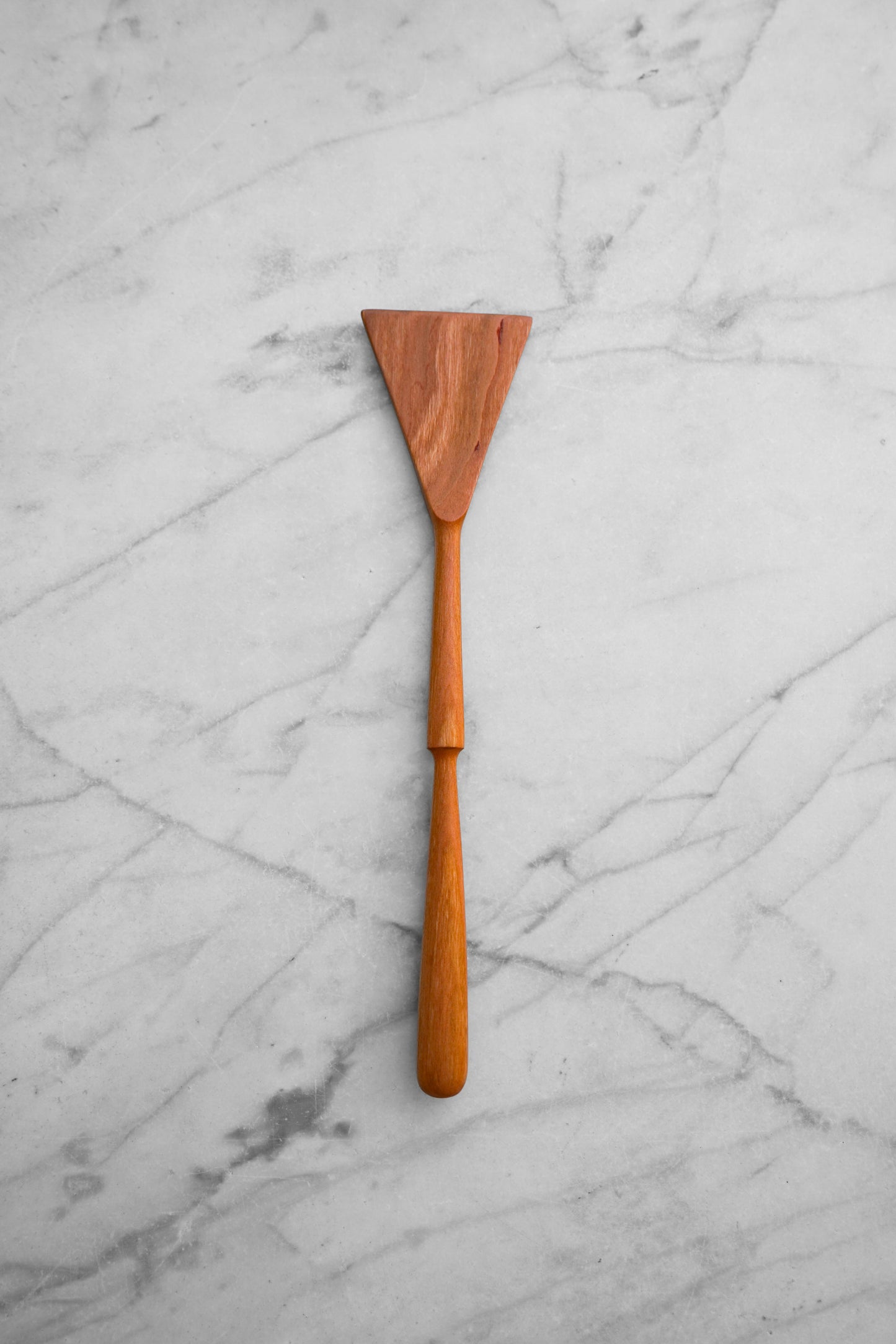 Triangle Spatula - Pinched Handle - Walnut or Cherry Wood
