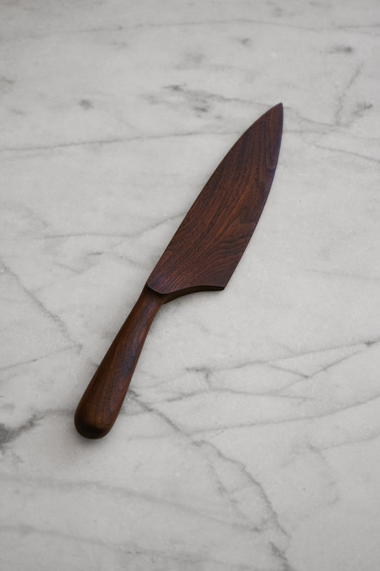Cake Knife - Walnut or Cherry Wood
