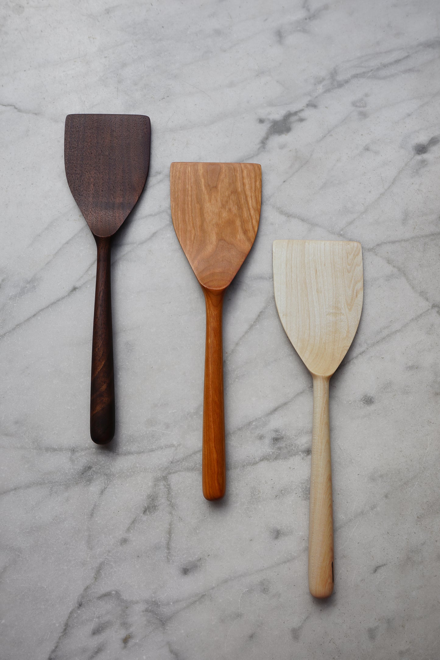 Wide Flipper Spatula - Walnut, Cherry, or Maple Wood
