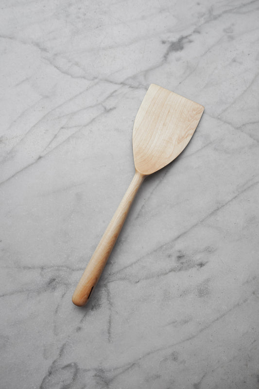 Wide Flipper Spatula - Maple Wood