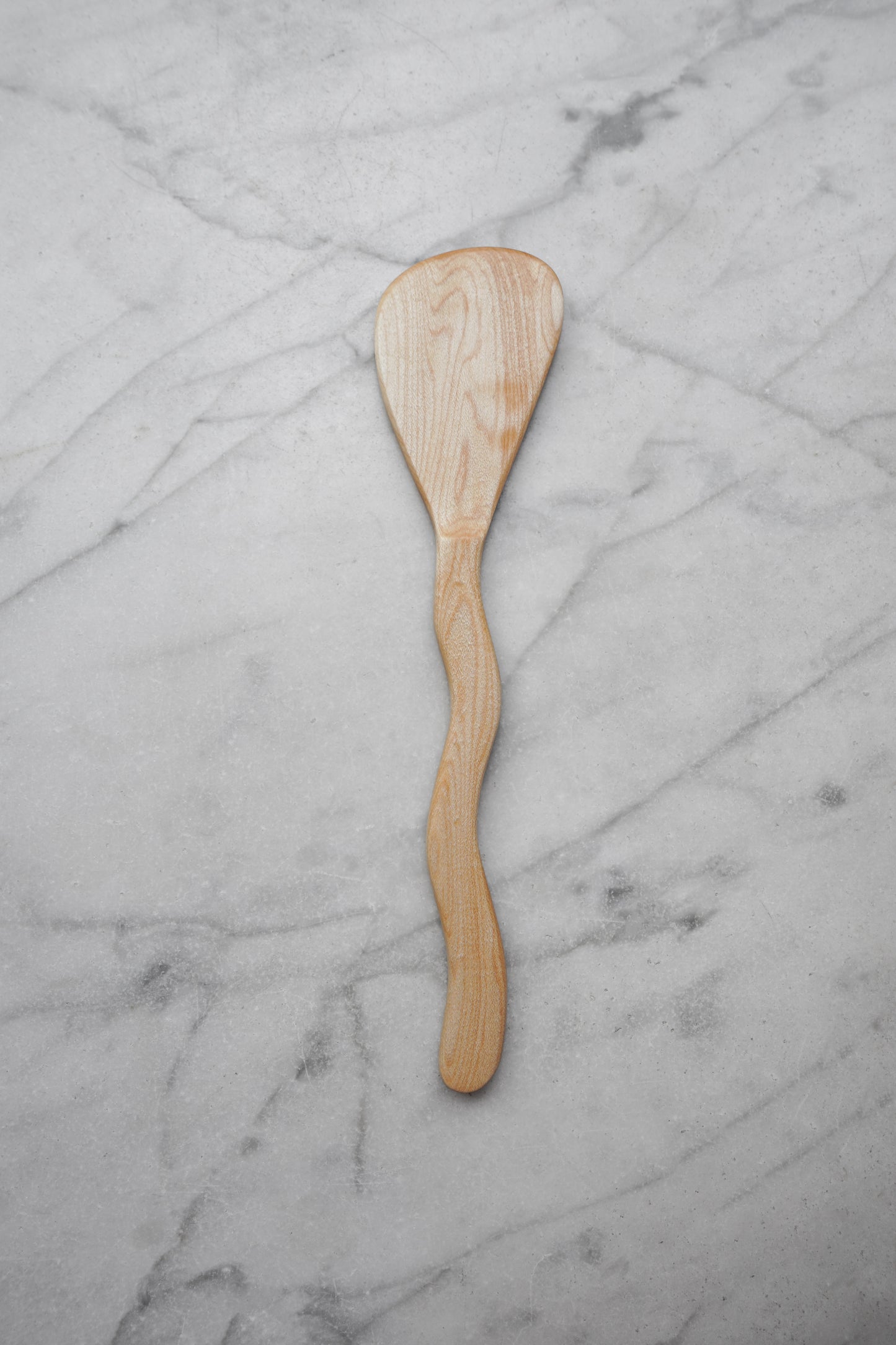 Flat Line - Squiggly Spatula - Walnut, Cherry, or Maple Wood