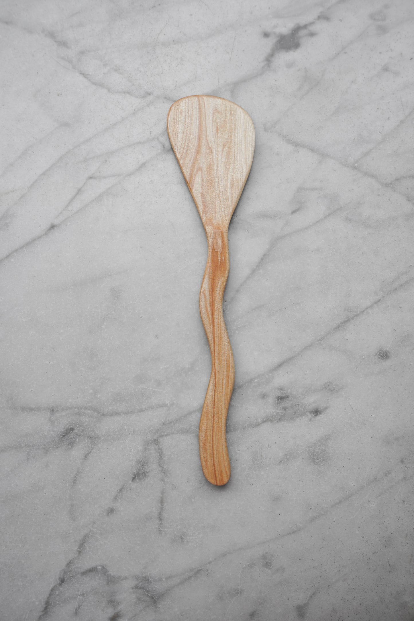 Flat Line - Squiggly Spatula - Walnut, Cherry, or Maple Wood