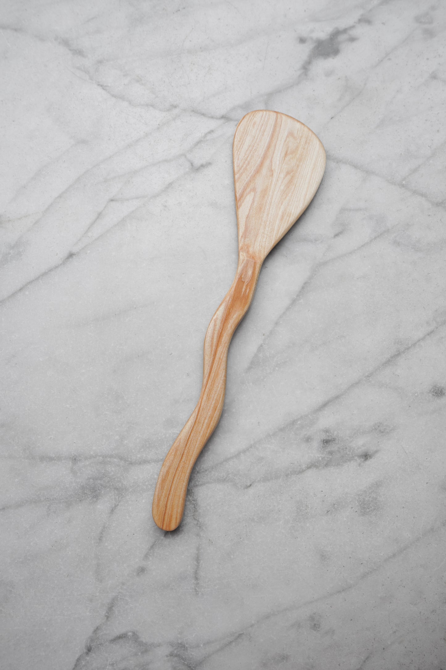 Flat Line - Squiggly Spatula - Walnut, Cherry, or Maple Wood