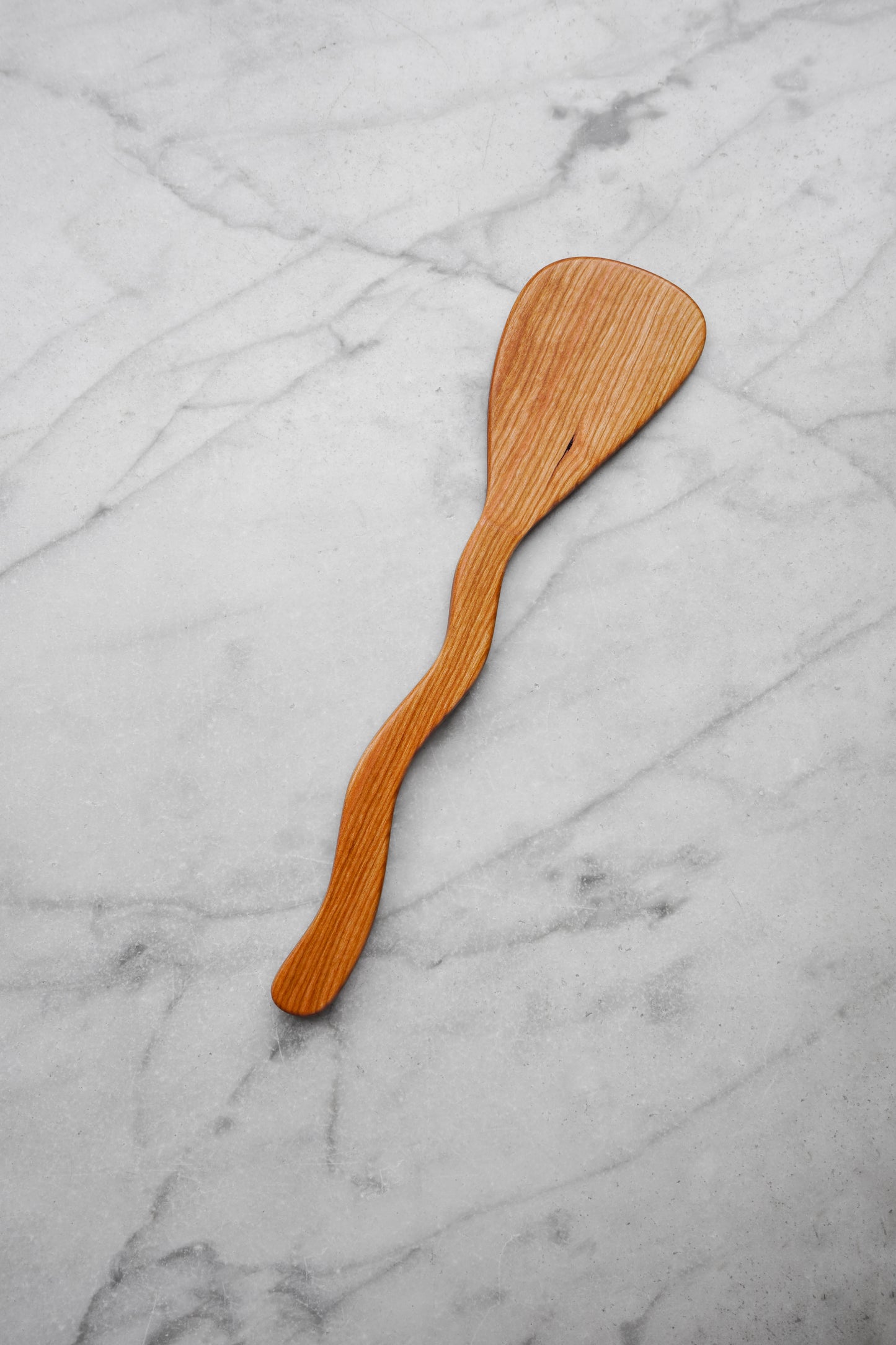 Flat Line - Squiggly Spatula - Walnut, Cherry, or Maple Wood