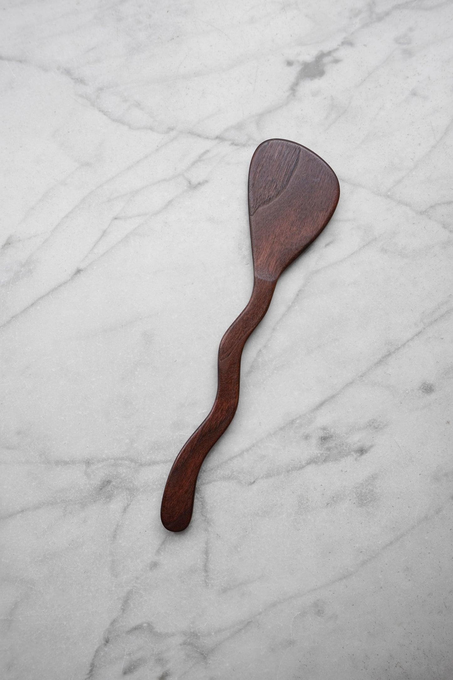 Flat Line - Squiggly Spatula - Walnut, Cherry, or Maple Wood