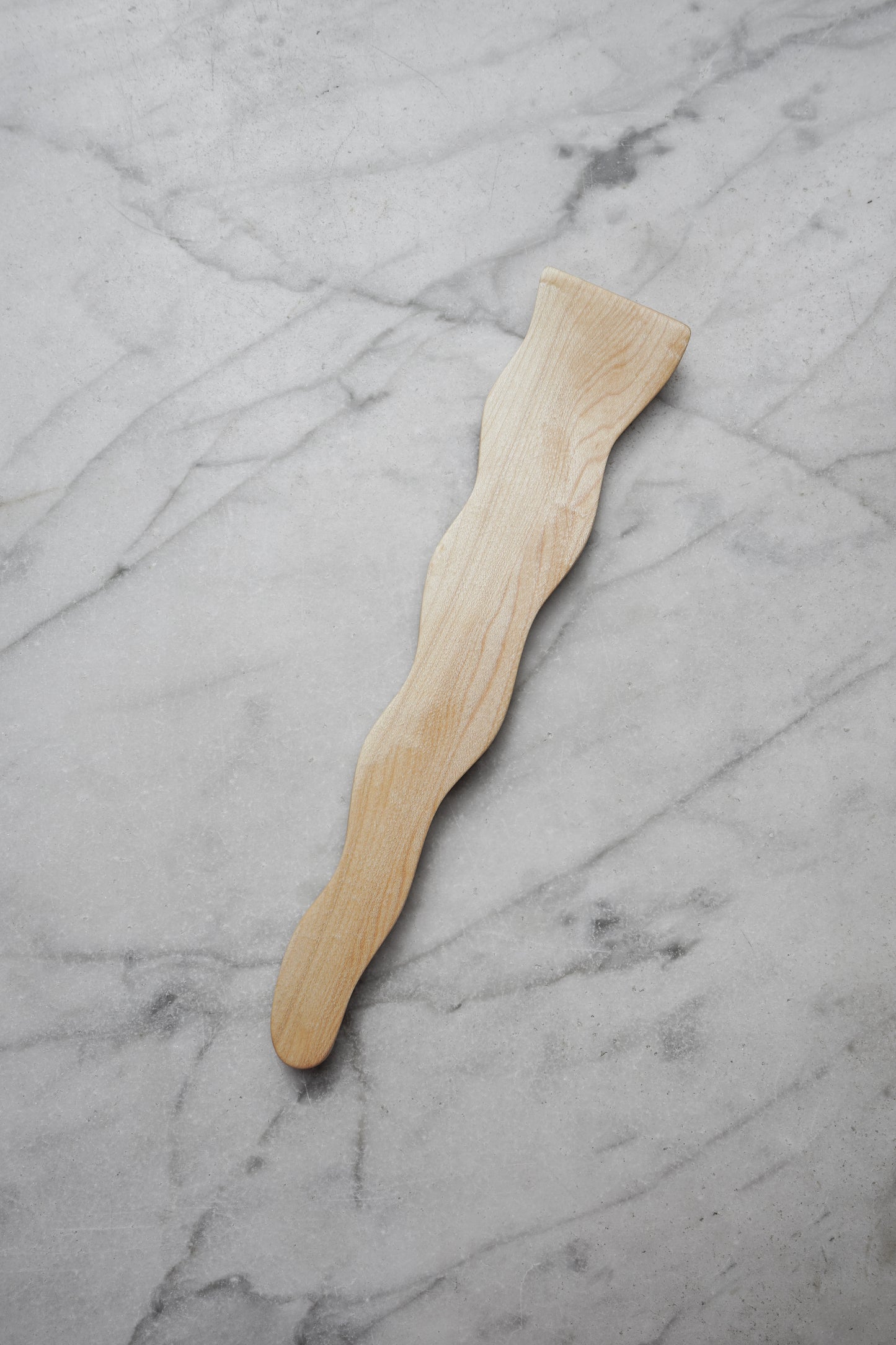 Flat Line - Wavy Spatula - Walnut, Cherry, or Maple Wood