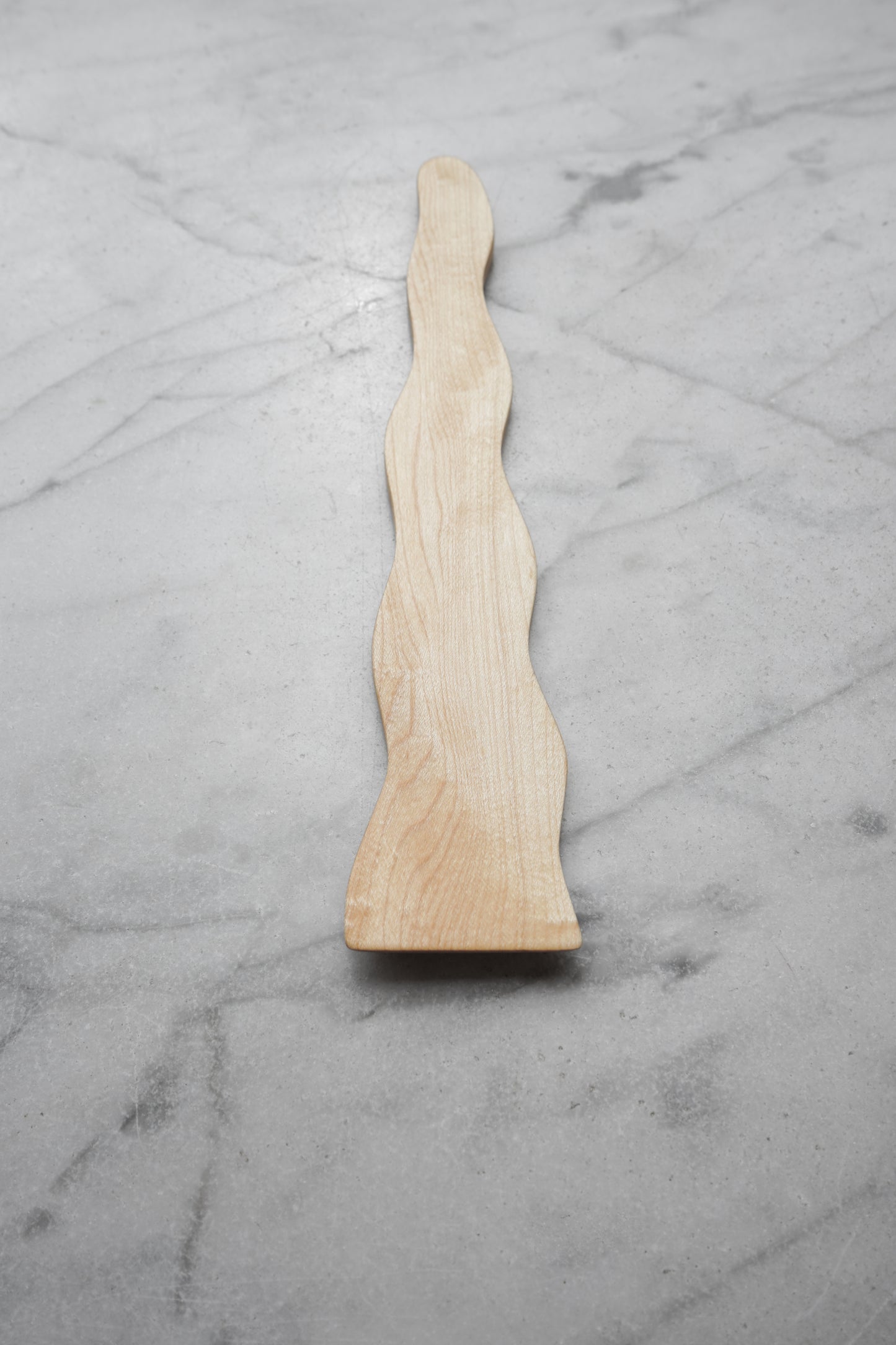 Flat Line - Wavy Spatula - Walnut, Cherry, or Maple Wood