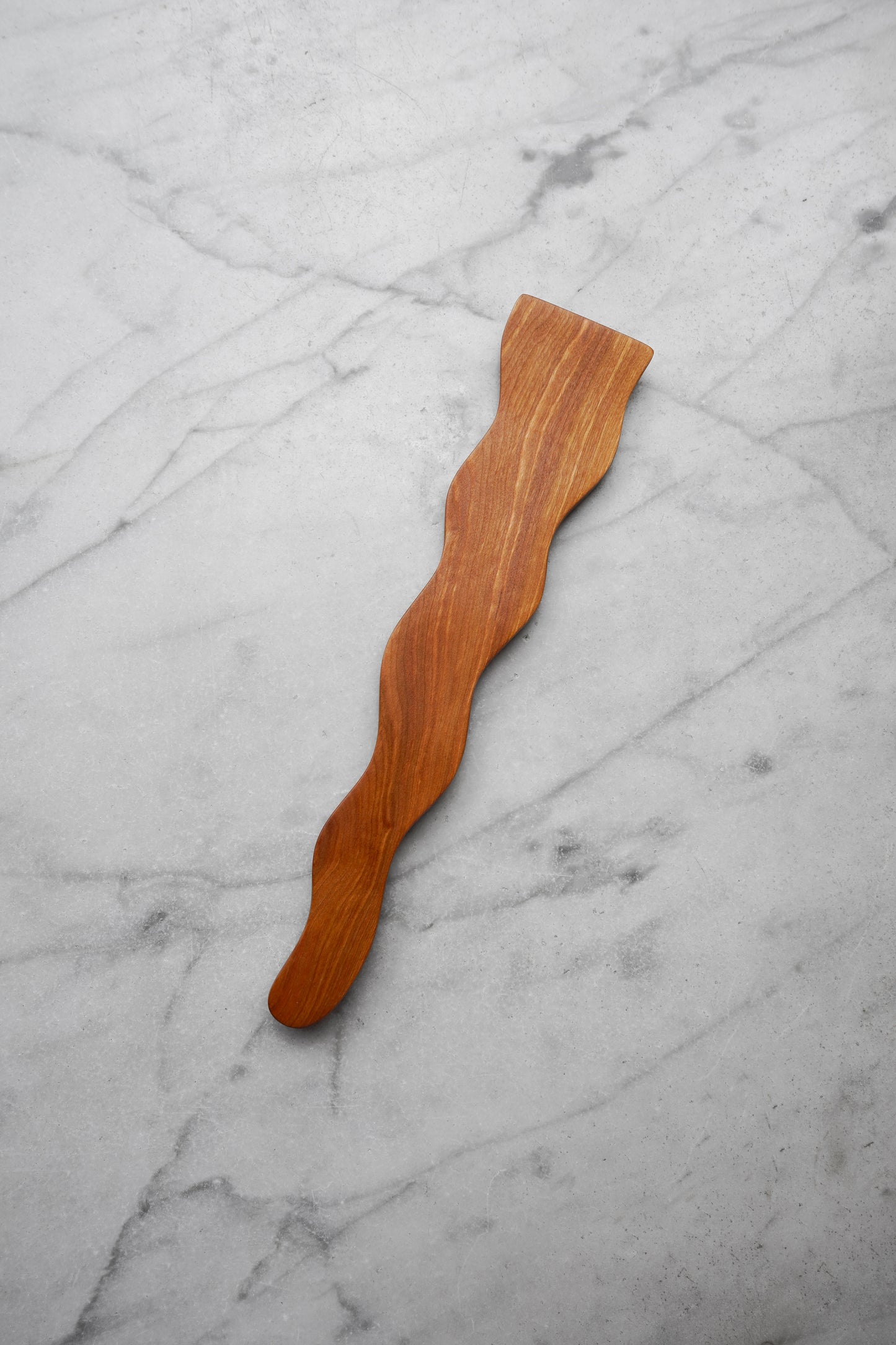 Flat Line - Wavy Spatula - Walnut, Cherry, or Maple Wood