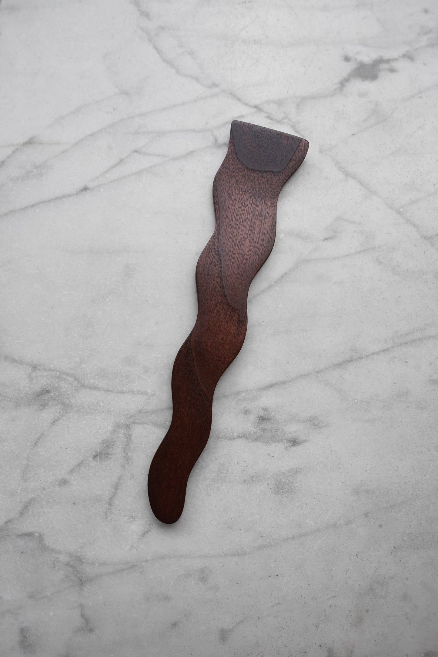 Flat Line - Wavy Spatula - Walnut, Cherry, or Maple Wood