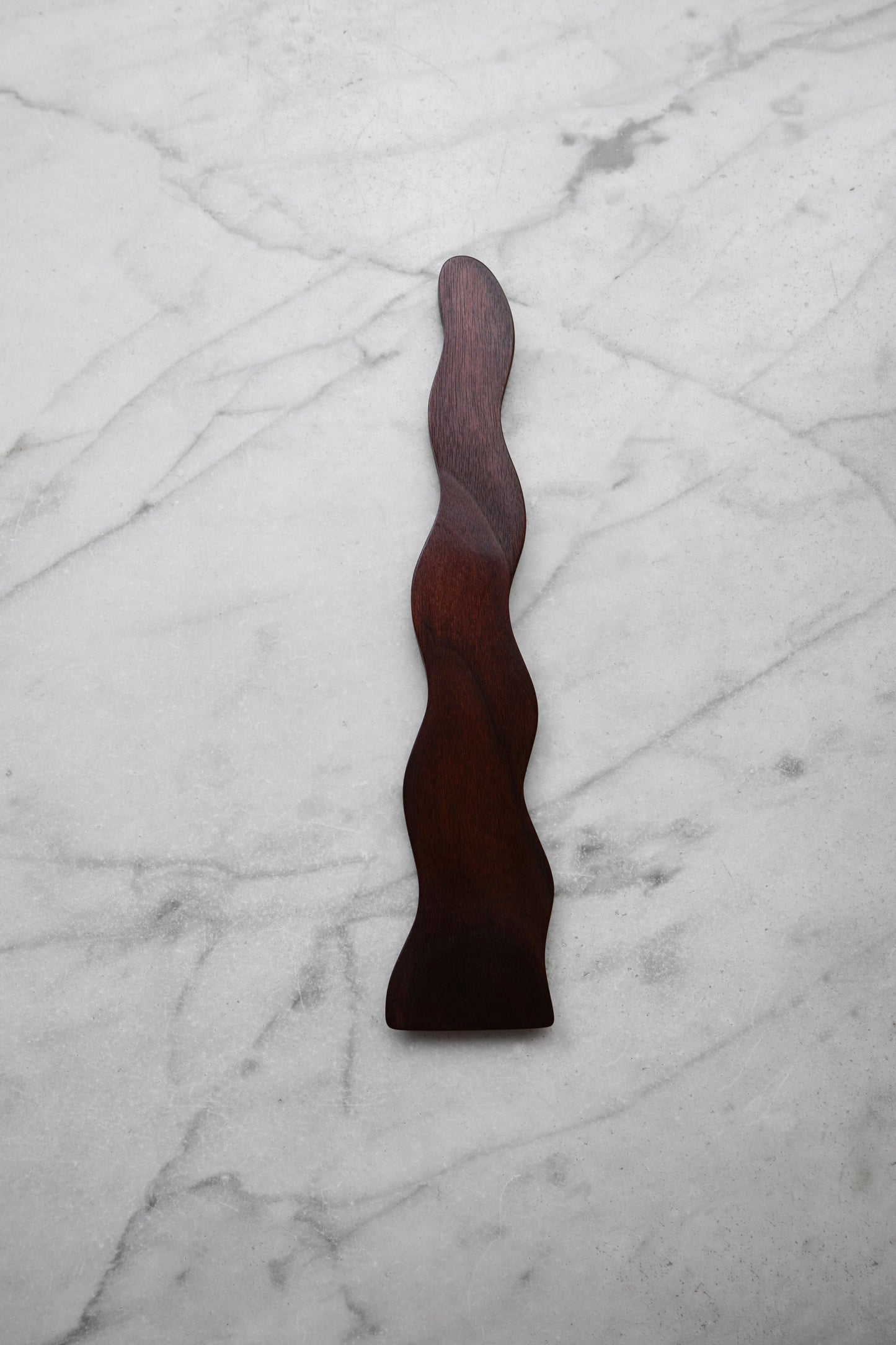 Flat Line - Wavy Spatula - Walnut, Cherry, or Maple Wood