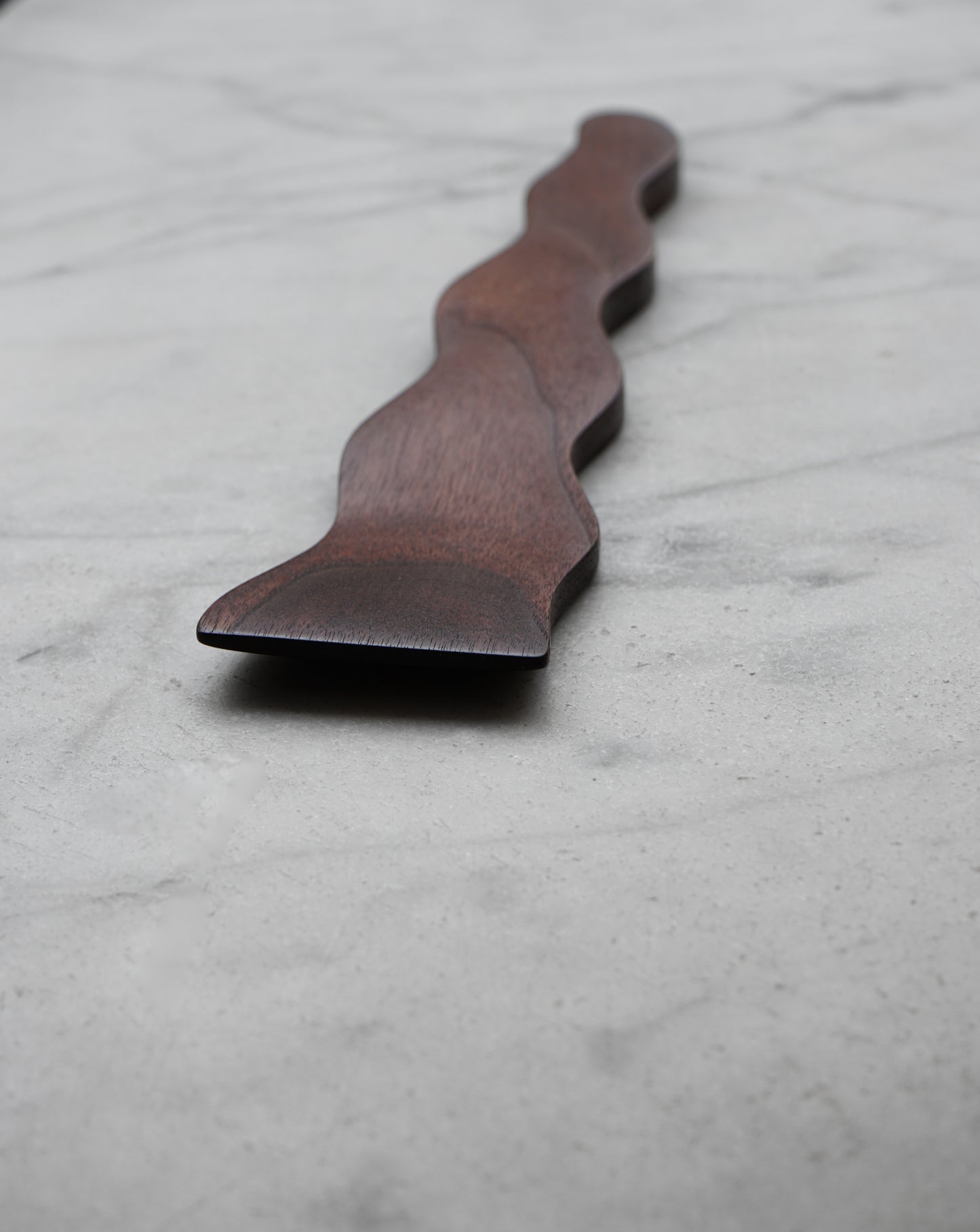 Flat Line - Wavy Spatula - Walnut, Cherry, or Maple Wood