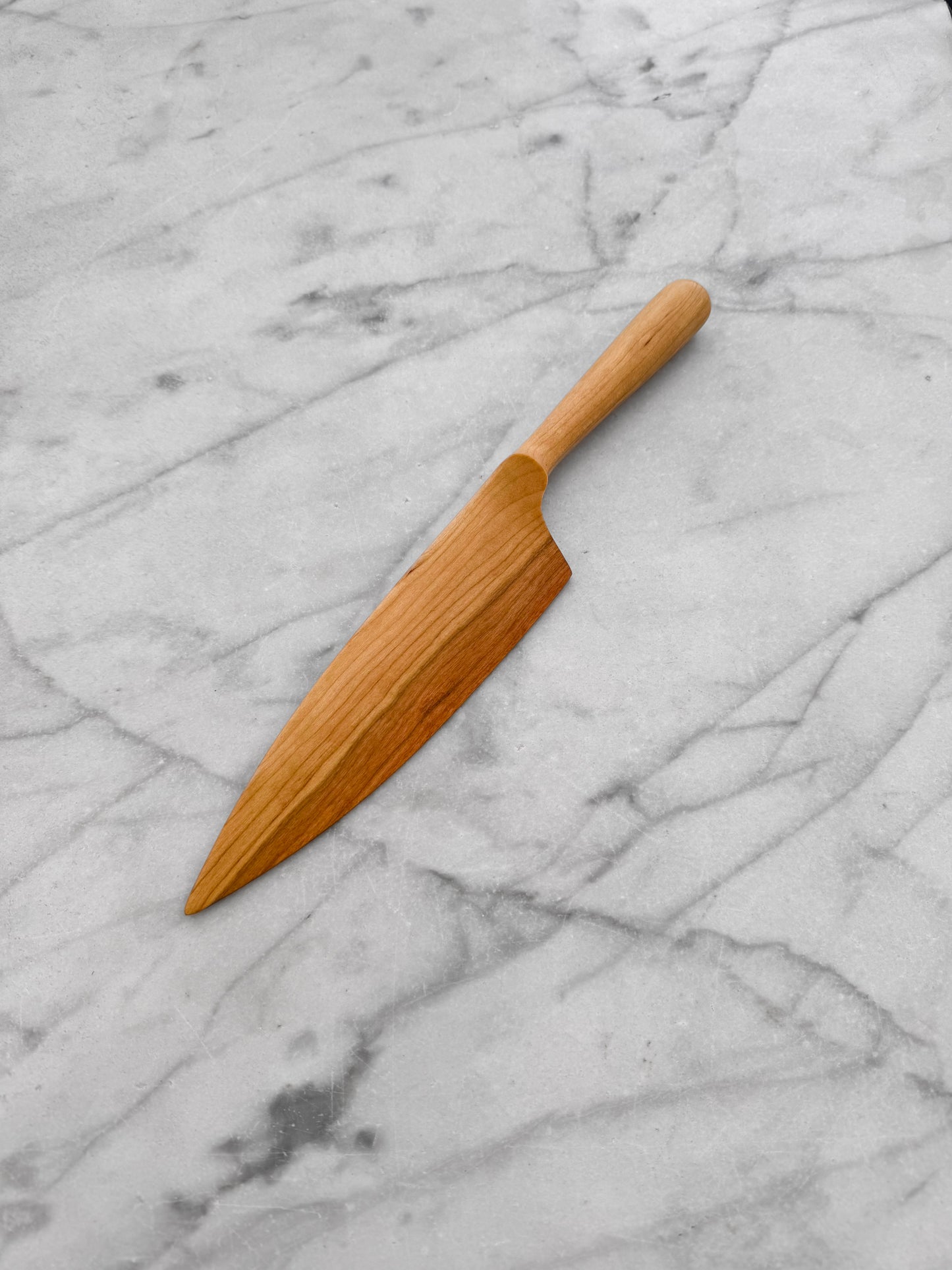 Cake Knife - Walnut or Cherry Wood
