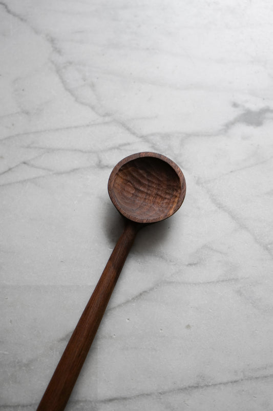 Small Bowl Cooking Spoon - Walnut Wood