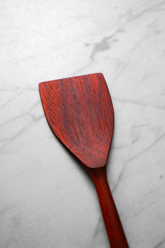 Wide Flipper Spatula - Padauk Wood