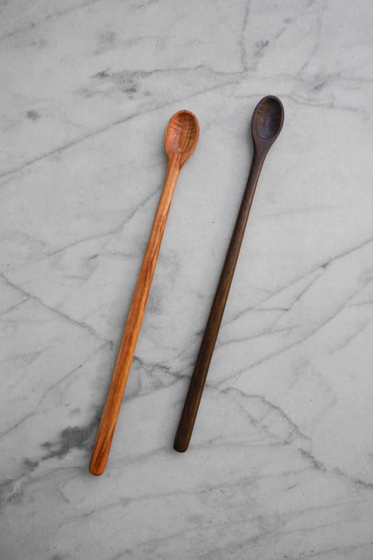 Flat Line - Tasting Spoon - Walnut or Cherry Wood