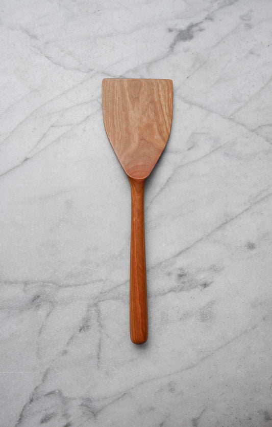 Wide Flipper Spatula - Cherry Wood