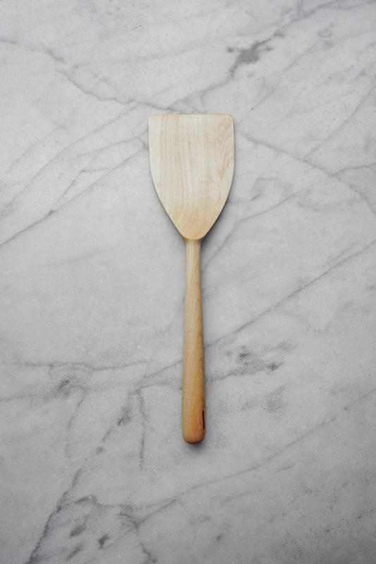 Wide Flipper Spatula - Maple Wood