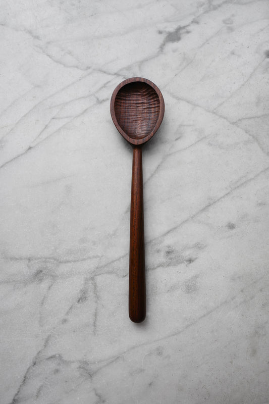 Oval Cooking Spoon - Walnut Wood