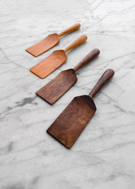 Mini Flipper Spatula - Walnut or Cherry Wood