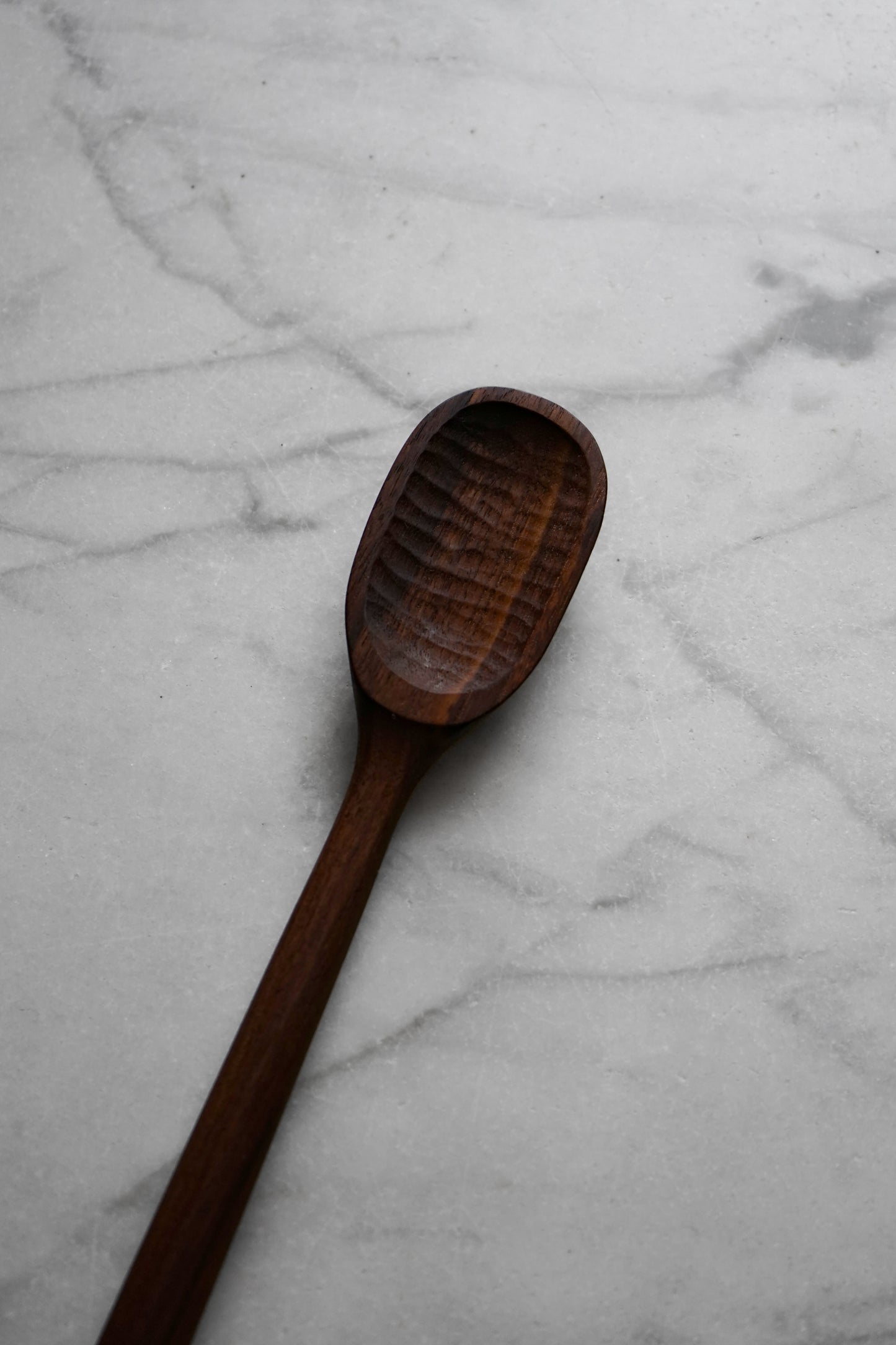 walnut long bowl spoon