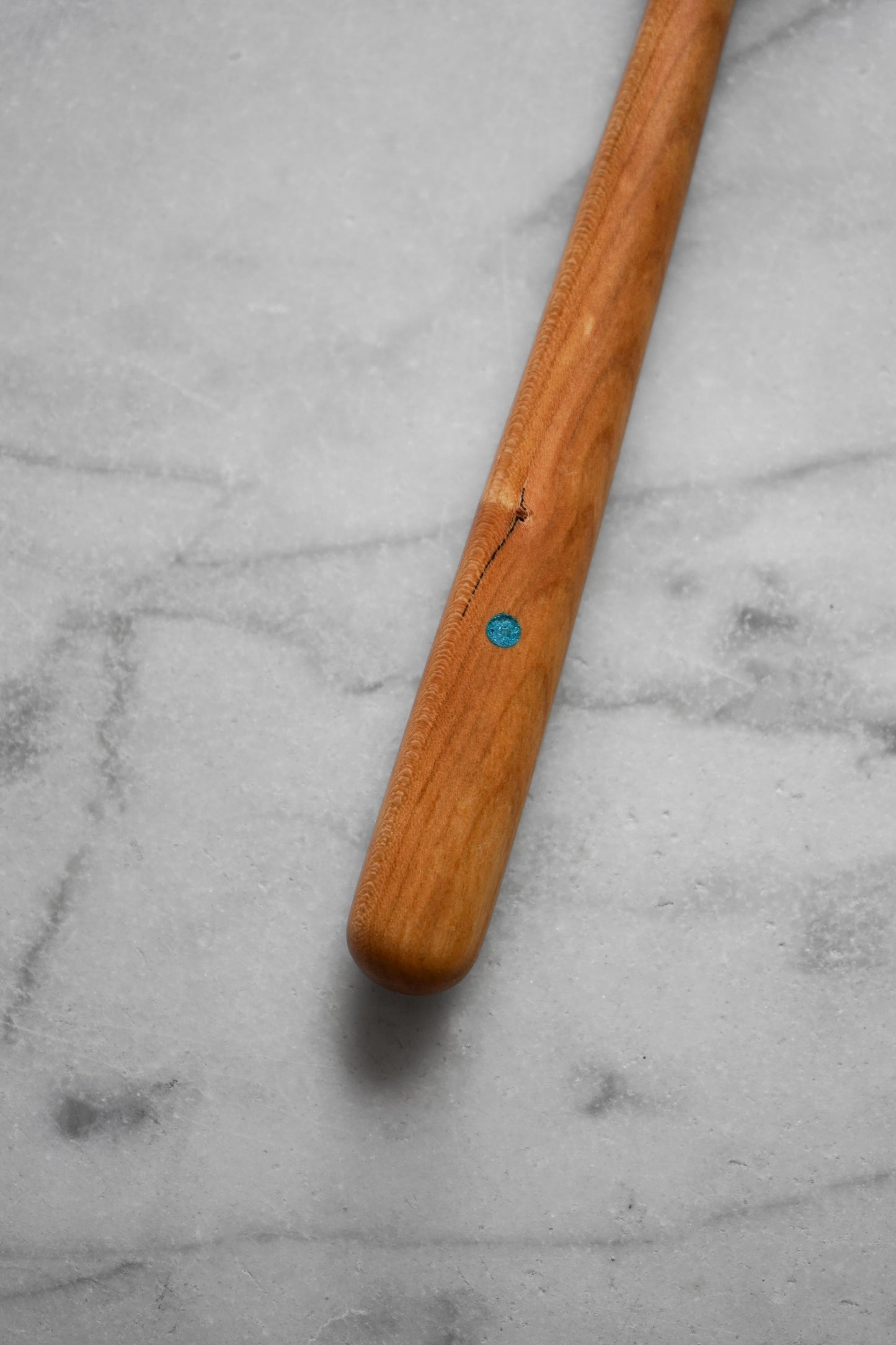 Flipper Spatula - Cherry Wood with Turquoise