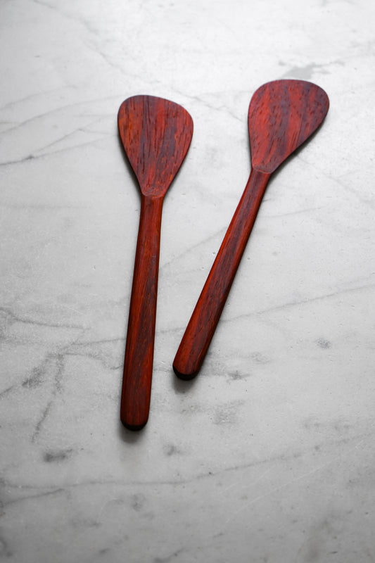 Flat Line - Modern Salad Set - Padauk Wood