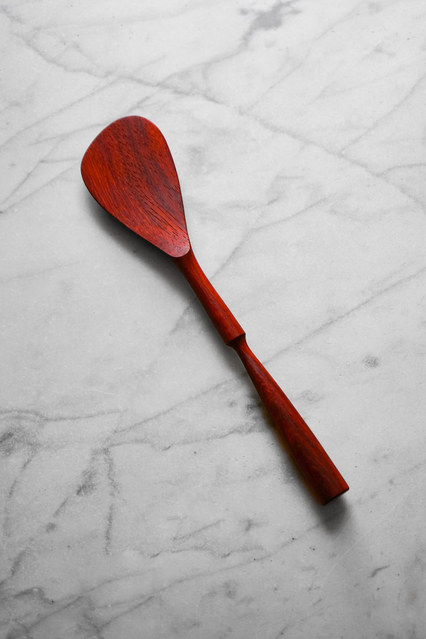 Modern Spatula - Pinched Handle - Padauk Wood