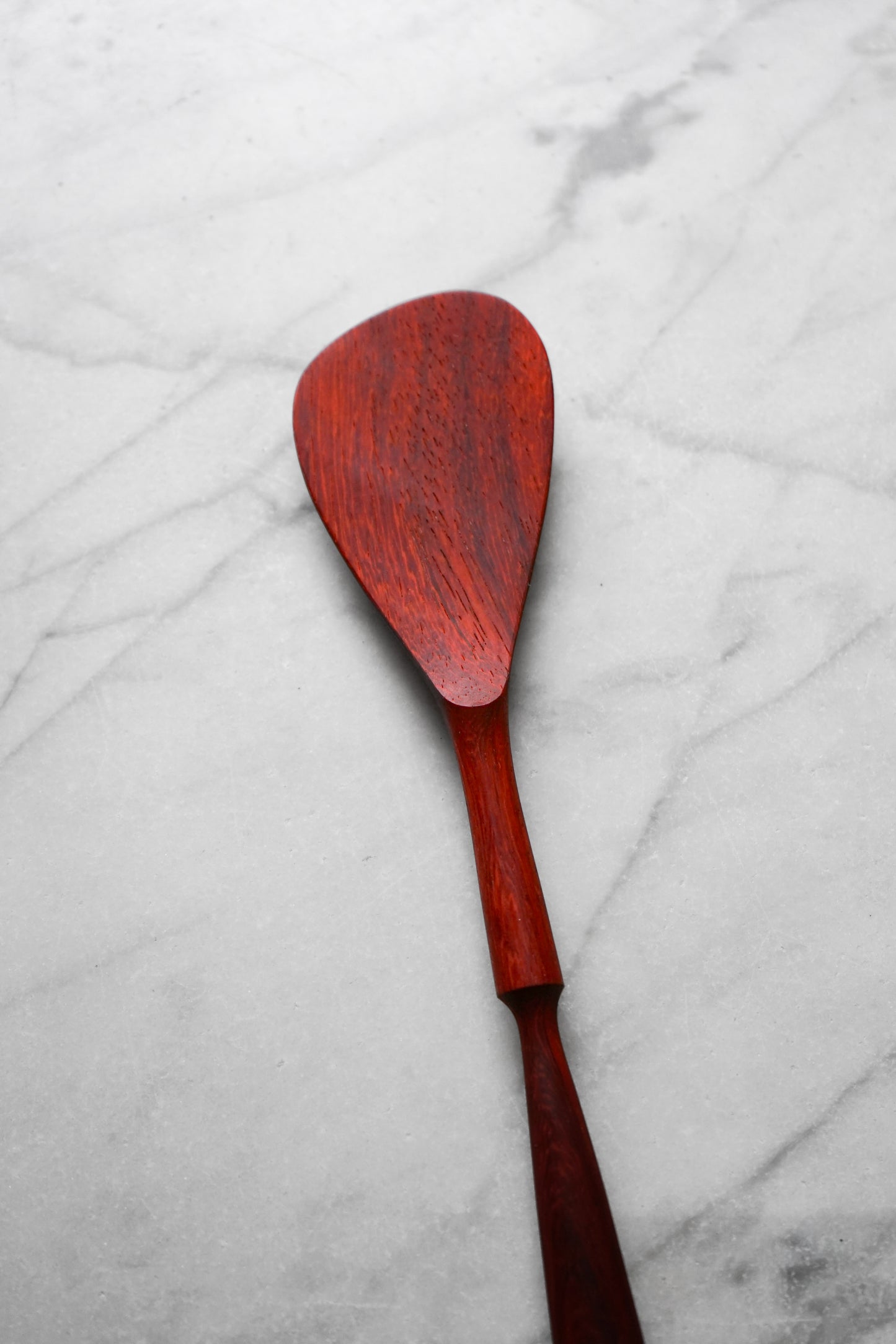 Modern Spatula - Pinched Handle - Padauk Wood