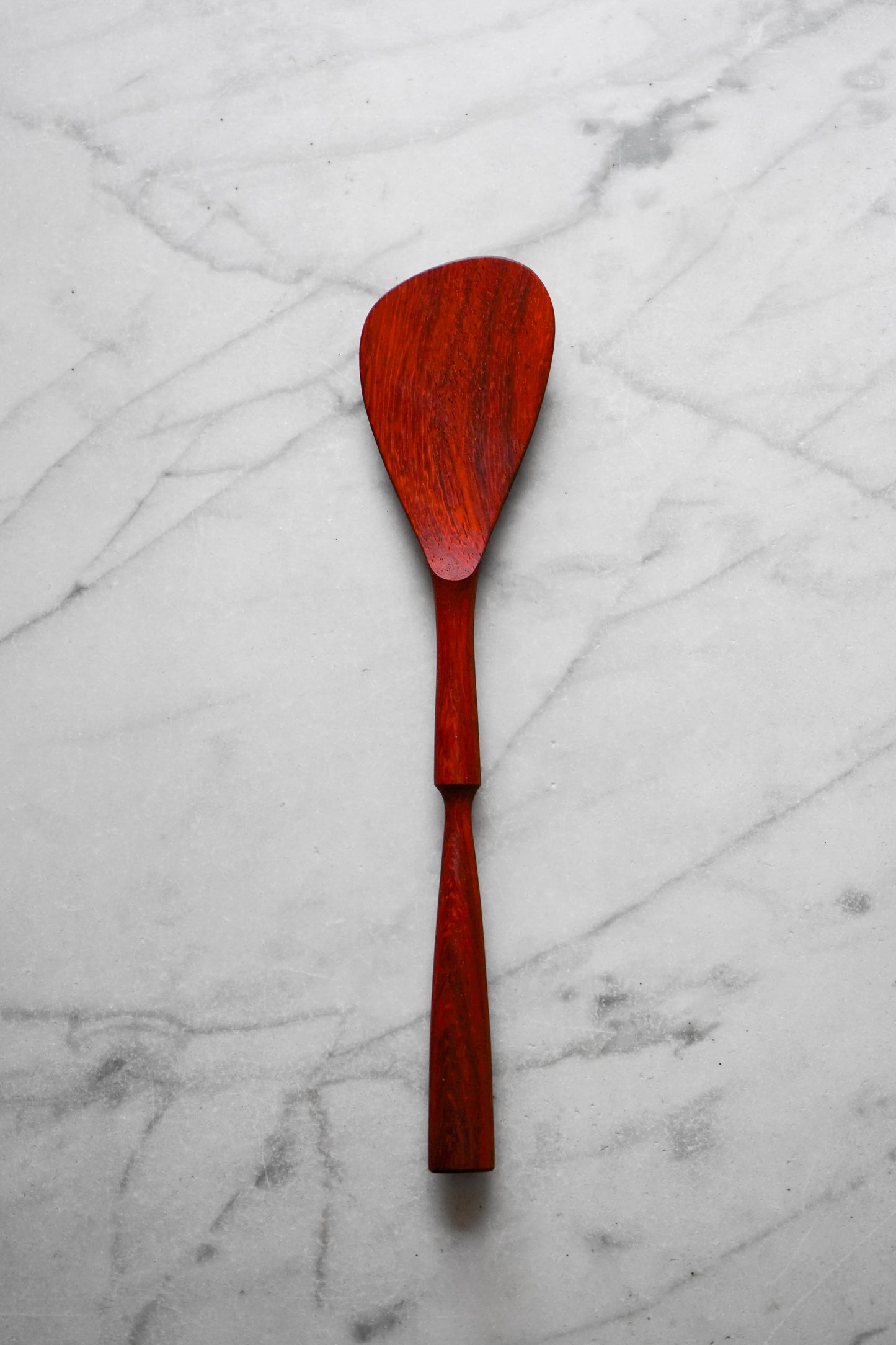 Modern Spatula - Pinched Handle - Padauk Wood