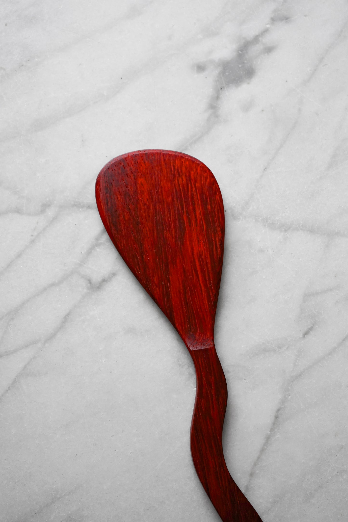 Flat Line - Squiggly Spatula - Padauk Wood