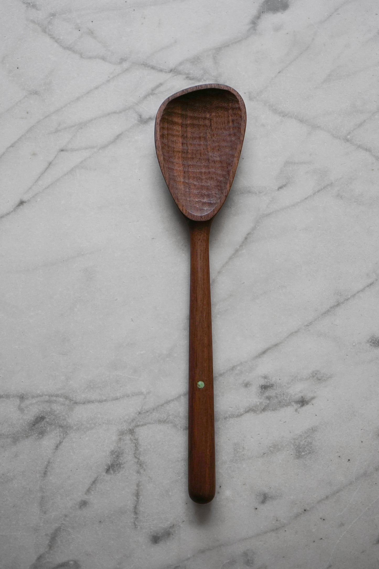 Modern Walnut and Turquoise Cooking Spoon