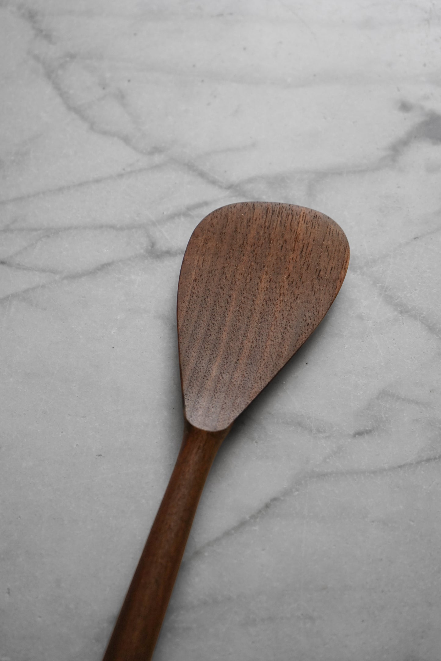 Modern Walnut Cooking Spatula With Turquoise Inlay