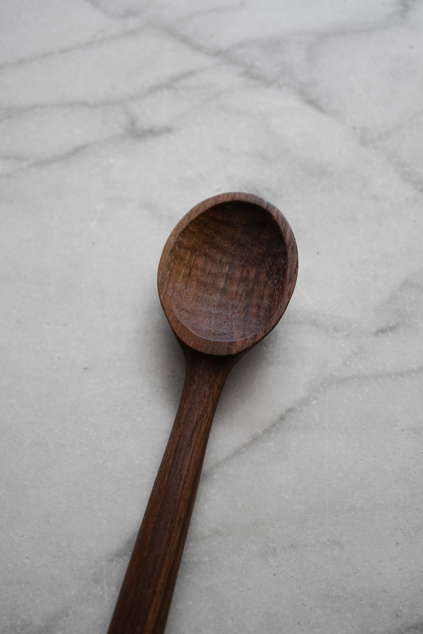 Shorty Walnut and Turquoise Spoon
